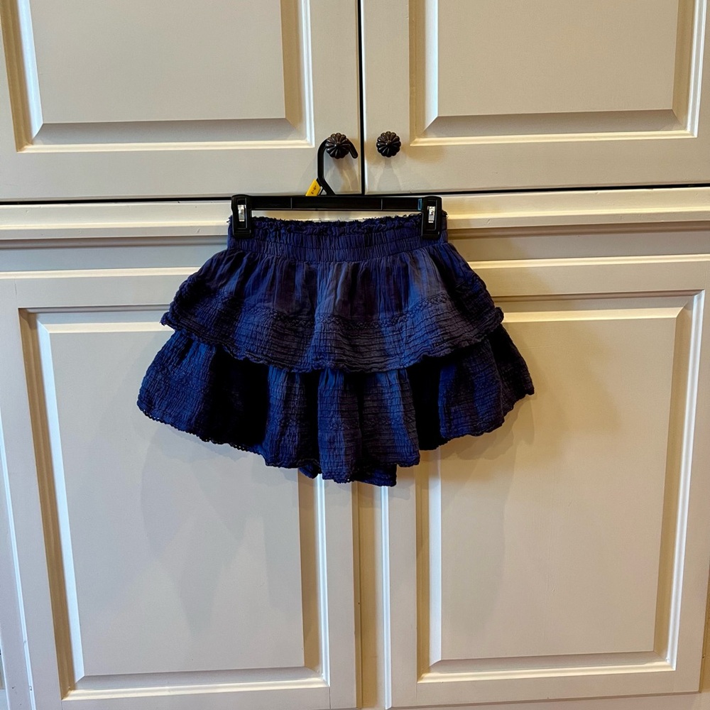 EUC Aerie Navy Blue Tiered Skirt (S)